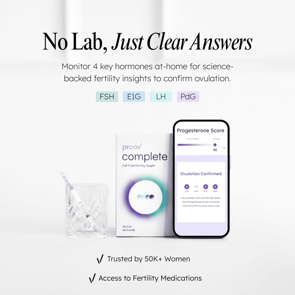 Proov Complete Fertility Testing System